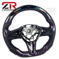 Accessoires intérieurs pour voiture Infiniti Q60 Q50 QX55, volant de course en cuir perforé en fibre de carbone forgée avec LED RPM