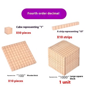 Montessori versión familiar banco de cuentas de cuarto orden decimal material didáctico para estudiantes de escuela <span class=keywords><strong>primaria</strong></span> juguetes educativos al por mayor - Product Image 2