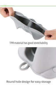 Accessori da cucina in <span class=keywords><strong>Silicone</strong></span> guanti da forno guanti da forno adorabili animali ippopotamo Design resistente alle alte Temperature lavastoviglie - Product Image 6