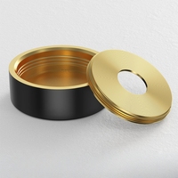 Rondelle en laiton |   Vis d'expansion en verre |   Cache-tête décoratif pour la fixation de carreaux, de miroirs et de panneaux acryliques, finition polie