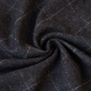 En Stock pas cher prix haute qualité poids léger Plaids Style marine couleur <span class=keywords><strong>laine</strong></span> polyester mélangé tissu pour pardessus veste à capuche - Product Image 4