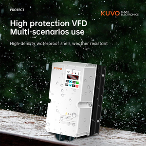 ไดรฟ์ปรับความถี่แบบกันน้ำ KV90QE จากโรงงานโดยตรง สำหรับมอเตอร์ 3 เฟส 220V 380V 0.75KW ตัวควบคุมความเร็ว VFD - Product Image 1