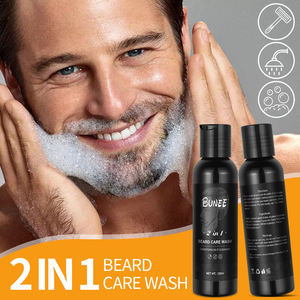 Baardverzorgingsset Groei Serum Conditioner Olie Balsem Borstel Baard Shampoo/Was Kam Schaar Alles In Één - Product Image 2