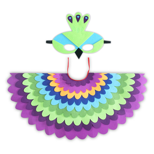 Nouveau Design Drôle Feutre Enfants Animal Costume Oiseaux Ailes + Masque Amusant Cosplay pour Halloween Vacances - Product Image 2