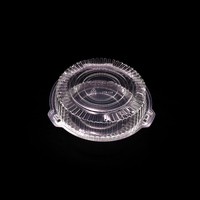 Vente en gros de couvercles jetables transparents pour gâteau, boîte à pizza en plastique réutilisable