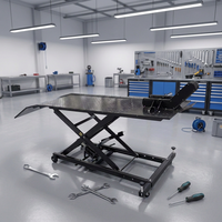Table élévatrice pneumatique pour moto, robuste, à ciseaux, à commande pneumatique, 800/1000 lbs, placement bas pour réparation/remplacement