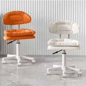 <b>Adjustable</b> Swivel Salon <b>Stool</b> Chair With Wheels Soft Padded Cushion Height <b>Adjustable</b> Rolling Beauty <b>Stool</b> For Nail Salon Spa - Product Image 4