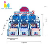 Machine de basket-ball à monnayeur, jeu d'arcade de basket-ball, machine de jeu d'amusement pour enfants