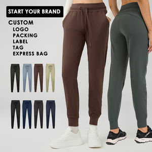 Gros Remise en Forme Droite Cordon Pantalon Jogging Formation Yoga Pantalon Droit Avec Poches - Product Image 5