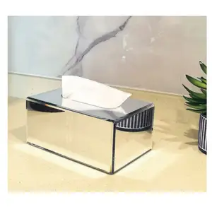 2022 The stylish new acrylic Family Hotel fashion can be customized mirror paper towel box