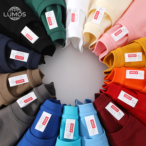Camiseta de Manga Corta de Algodón para Hombre, Holgada, Informal, de Verano, Lisa, de Color Sólido, Talla Grande, Unisex, de Media Manga - Product Image 1