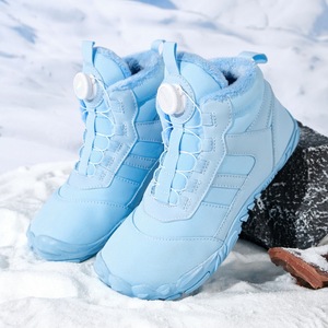 Winter Waterproof Snow <b>Boots</b> Ankle Height Plush Lining Rubber Outsole Unisex Warm Synthetic Upper EVA Midsole - Product Image 4