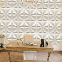 Autocollant mural dimensionnel Panneau 3D blanc Panneau mural en PVC Diamant PVC Décoration murale 3D Panneau mural pour intérieur