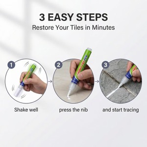 KHY Herramientas de Reparación de Juntas de Baño de Alta Calidad, Marcador Impermeable para Reparación de Azulejos con 6 <span class=keywords><strong>Colores</strong></span> para Juntas de Pared y Suelo - Product Image 6