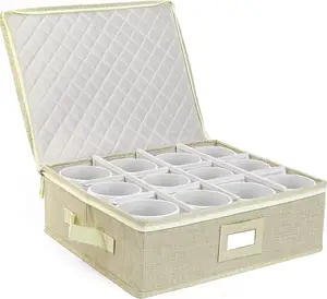 Tea Cups Coffee Mug Storage Box Storage Container with Dividers China Factory Made Holds 12 Multifunction Rectangle 500 Pcs