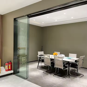 Villa personnalisée spéciale porte pliante en verre sans cadre balcon grande vue sûre et belle porte pliante en verre - Product Image 4