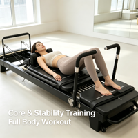 Machine de Pilates Megaformer Supermodel, Reformer pour entraînement complet du corps et cardio, idéal pour les studios de fitness et le remodelage corporel