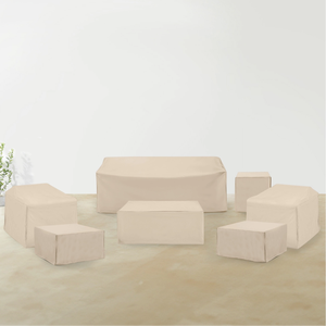 Housse de protection imperméable personnalisée <span class=keywords><strong>pour</strong></span> mobilier d'extérieur en <span class=keywords><strong>toile</strong></span> <span class=keywords><strong>pour</strong></span> table et chaises de salle à manger - Product Image 6