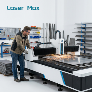 Machine de découpe laser fibre 3000W, type ouvert 3015, table unique pour tôles d'acier au carbone, conception à structure ouverte avec trois côtés - Product Image 1