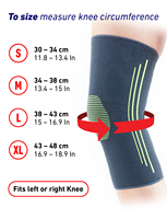 Genouillère de compression antidérapante, respirante, anti-humidité, extensible multi-directionnellement, pour la course, le tennis, le yoga et les sports
