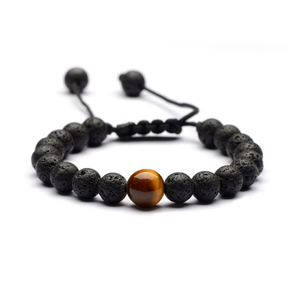 High Quality Handmade lava <strong>Bracelet</strong> Diffuser Beads <strong>Wax</strong> <strong>String</strong> <strong>Bracelet</strong> (MA18083) - Product Image 3