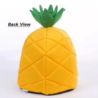 Lit pour chat portable en peluche de velours de conception personnalisée en forme d'ananas