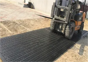 Ngoài trời tạm thời theo dõi đường sàn Heavy-Duty mặt đất bảo vệ thảm <span class=keywords><strong>HDPE</strong></span> 4x8 ft tấm tùy chỉnh độ dày và màu sắc chống trượt - Product Image 6