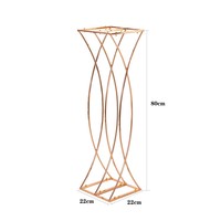 Elegante Soporte de Flores de Hierro Dorado Personalizado para Decoración de Mesa de Boda o Restaurante, Entrega Rápida, Arreglos Florales para Fiestas