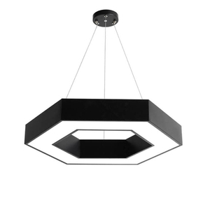 Lampe LED hexagonale pour <span class=keywords><strong>garage</strong></span>, design minimaliste, éclairage de décoration de projet, sans scintillement, 36W, CRI95, gradation vers le chaud - Product Image 2