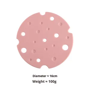 Set di <span class=keywords><strong>Sottopentola</strong></span> in <span class=keywords><strong>Silicone</strong></span> Design a Fetta di Formaggio, Tappetini Colorati Resistenti al Calore per Protezione Tavolo, Sottobicchieri Multiuso per Cucina - Product Image 6