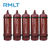 Bouteille de gaz acétylène pour soudage RMLT, haute pureté, ISO3807 ISO4706, 40L, 16 bars, vente en gros industrielle