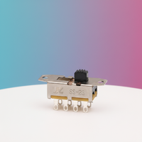 Interrupteur à glissière miniature SS-23H25 SP3T 125V à 3 positions pour sèche-cheveux, marche/arrêt, certifié CCC CE ROHS, protection IP40, Zhejiang