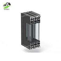 Grand 3 panneaux design moderne porte coulissante patio magasin avant empilable moustiquaire portes coulissantes en verre