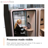 Cabine acoustique de luxe Soundbox, cabine téléphonique insonorisée, bureau moderne, cabine insonorisée avec bureau