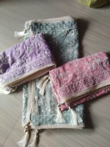 Dupatta Bordada para Mujer, Diseño Étnico, Elegante, para Fiestas, Tradicional - Product Image 1