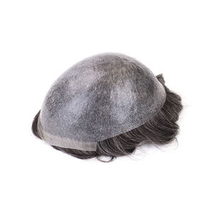 <span class=keywords><strong>Prótesis</strong></span> de cabello masculino Invisible Natural Hairline El <span class=keywords><strong>mejor</strong></span> tupé para <span class=keywords><strong>hombre</strong></span> Reemplazo de cabello de piel delgada de 0,08-0,1mm - Product Image 4