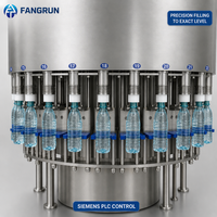 Projet clé en main : Machine de rinçage, remplissage et bouchage automatique d'eau potable pure en bouteilles PET et en verre