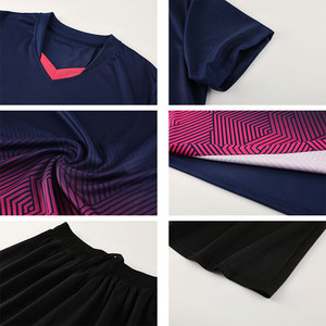 成人儿童定制批发新款足球服套装，足球队制服刺绣标志 - Product Image 6