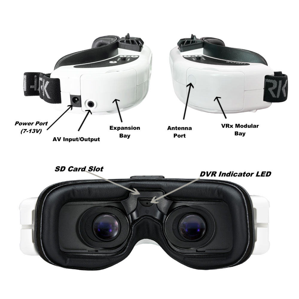 Fatshark Dominator HDO2 FPV Goggles - 1280x960 OLED Display
