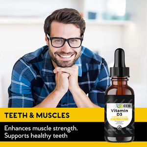 Gotas de Vitamina D3 de Origen Vegetal Puro Promueven la Absorción de Calcio Protegen los Huesos y los Dientes Refuerzan el Sistema Inmunitario Mejoran el Estado de Ánimo Sin Fragancia - Product Image 2