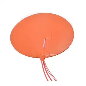 160mm 24V 110V 220V coussin chauffant rond en silicone pour imprimante 3d