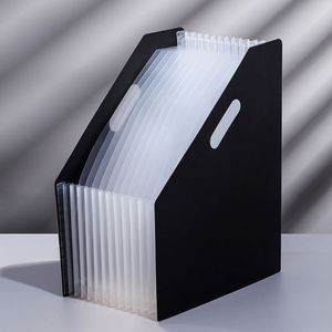 <b>A4</b> Telescopic Organ Bag Multi-Layer <b>Folder</b> Student Desk Exam Paper Storage Rack Zipper Style Business Gift Model ZY7013 Logo - Product Image 2