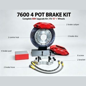 Venta de Fábrica Kit de Pinza de Freno de Disco de Carreras <span class=keywords><strong>Pequeño</strong></span> 7600 de 4 Pistones para Honda Civic para <span class=keywords><strong>Toyota</strong></span> Yaris Wish Vios Agya - Product Image 4