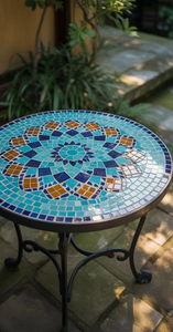 Indian Made Mosaic <b>Table</b> with Round Shaped and Colorful Designed Handmade Mosaic <b>Table</b> For Home & Restaurant Uses - Product Image 2