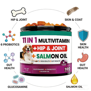 Compléments alimentaires pour chiens OEM 15-en-1, glucosamine, chondroïtine, soutien des articulations, immunité, digestion, santé cardiaque, comprimés à mâcher - Product Image 3