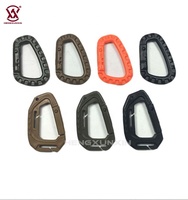 Boucle tactique en D – Porte-clés en plastique léger, durable, écologique, avec logo personnalisé pour accessoires de camping en extérieur