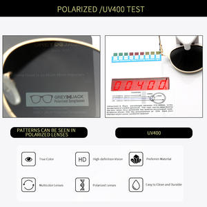 Gafas de Sol Redondas para Mujer Gref Jack, Lentes Polarizadas TAC con Protección UV400, Marco Metálico, Estilo Moderno 1608 - Product Image 4