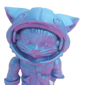 Figurine d'action de chat imprimée en 3D sur mesure, mini figurine, modèle de combinaison spatiale tendance, jouet à l'échelle 1:48, articulations mobiles, plastique durable - Product Image 3