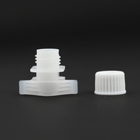 Fermeture de bouteille à vis en plastique, capuchon à bec en étain pour huile de lait avec couvercle en aluminium 10mm 50 pièces