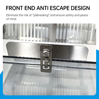 Cage d'alimentation pour rats Experiment R5, boîte PC, interrupteur coulissant sans soudure, couvercle en acier inoxydable 304, 500 ml, 2 bouteilles d'eau